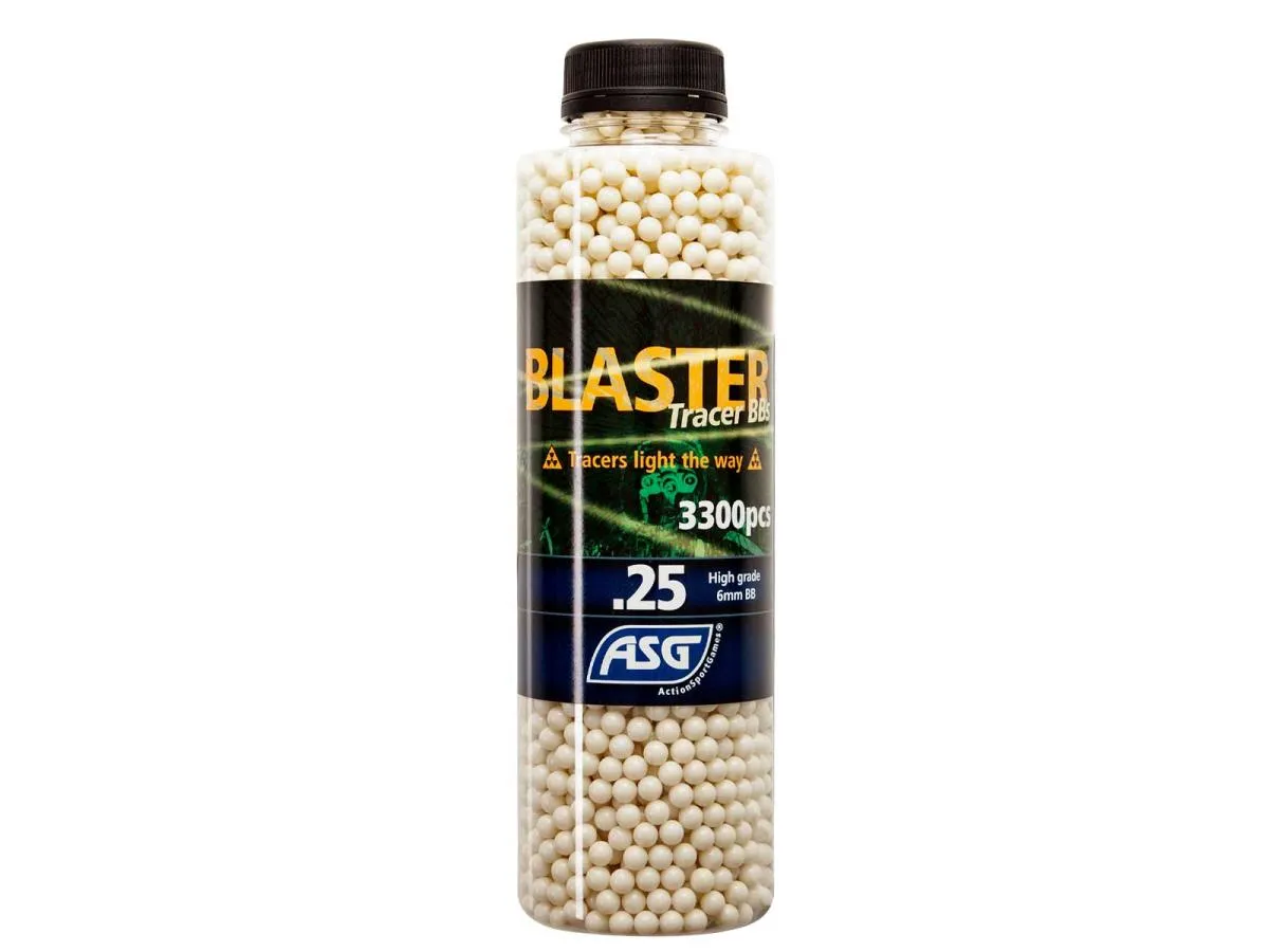 ASG Blaster Tracer 0,25g Airsoft BB - 3300 pcs. in Bottle green